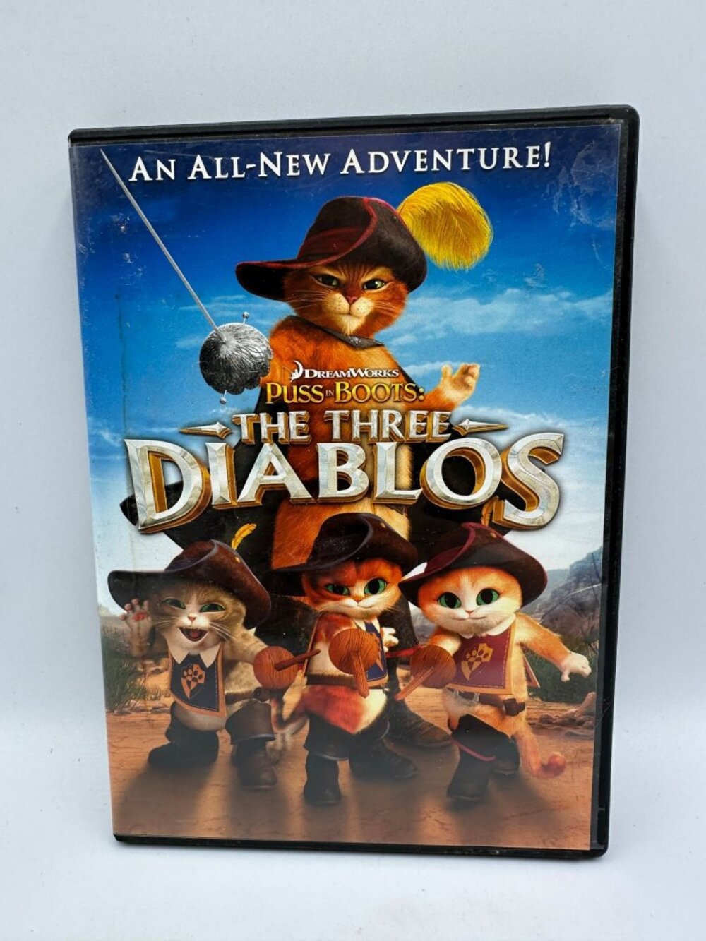 Puss In Boots The Three Diablos DreamWorks 2012 Animation DVD NR Widescreen